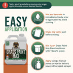 Petramax Green Grass Paint For Lawn Dye - Maintain Turf Or Green Grass, Spray Paint For Lawn & Shrubs Easy Spray, Pairs W/Petra Sprayer - Touch Up Dog Spots - Pet Safe (Premium, 32 Oz)