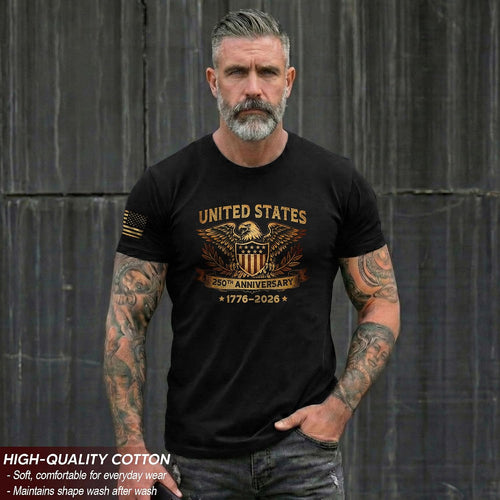 250 Anniversary Usa Shirt, Usa Eagle Graphic Shirt For Men | Show Your Pride With These Stylish Men'S Patriotic Shirts, Crafted For Bold Expression And Comfortable, Everyday Wear.