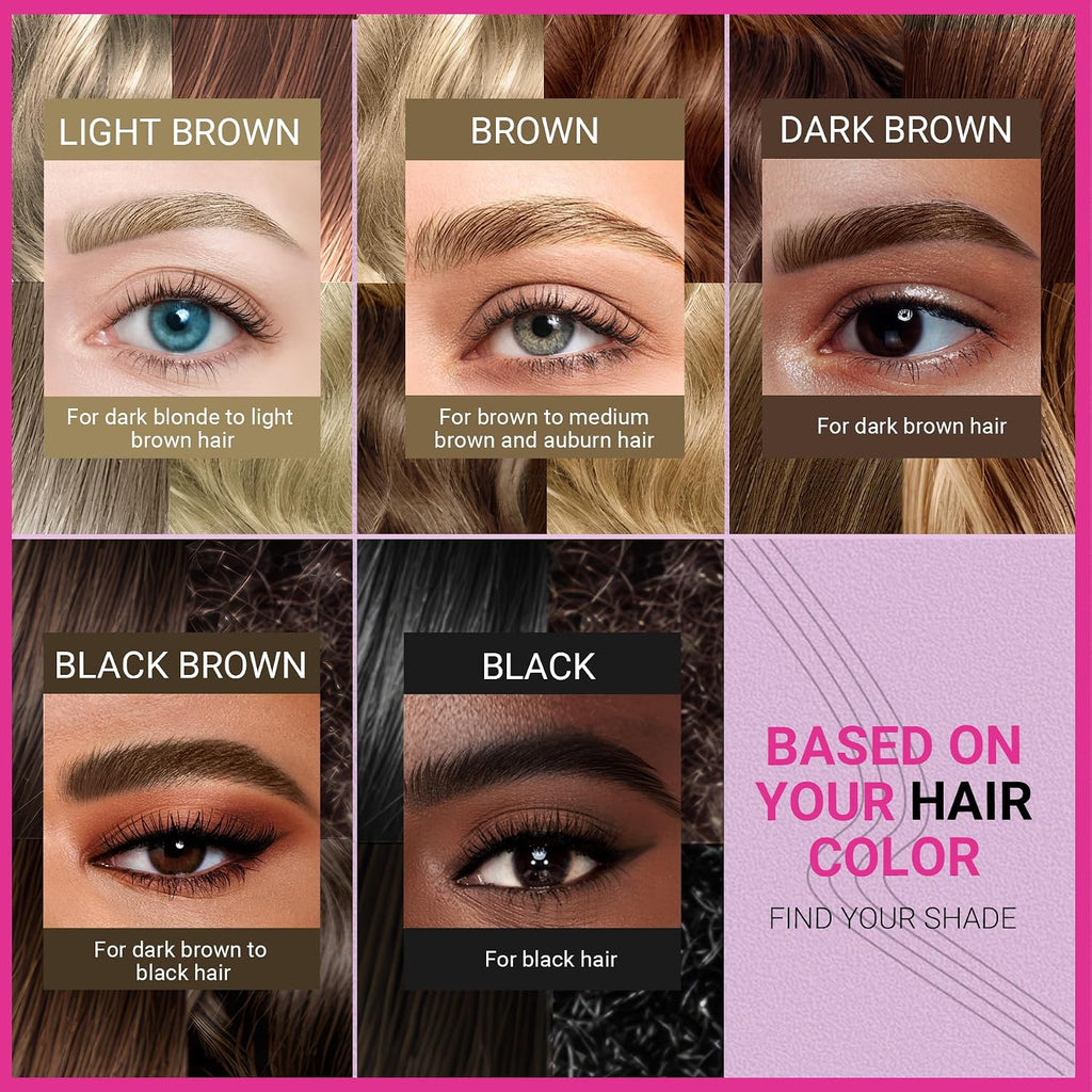 Imethod Eyebrow Pen - Eyebrow Pencil Magic 2-In-1 Eye Brow Pencils For Women With 4-Fork-Tip And Precise Brush-Tip Create Natural Hair-Like Brows, Last All Day, Microblading Eyebrow Pen, Dark Brown