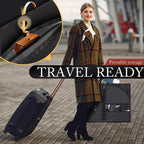 Hleelomi 5 Pack 40-Inch Suit Bag Garment Bag For Travel And Storage, Garment Bags For Hanging Clothes With Zipper And Visible Transparent Window, Black