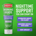 O'Keeffe's Working Hands Night Treatment Hand Cream for Extreme Dryness - 7 oz Tube (1 Pack) - Repairing Skincare for Cracked, Dry Hands