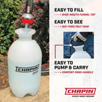 Chapin 2-Gallon Pump Sprayer, Reliable Spray For Daily Use | Lightweight Tank; For Home And Garden Use, For Weed Control, Plant Feeding And Cleaning With Adjustable Nozzle And Long Hose