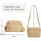Faux Straw Crossbody Bags For Women Small Summer Purse 2026 Rfid Woven Raffia Bag For Hawaiian Beach Cruise Travel