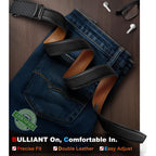 Bulliant Men'S Belt,Slide Ratchet Belt Adjsutable For Men Suit Casual Jeans Gift Boxed,Trim To Fit