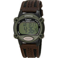 Timex Men'S T48042 Expedition Full-Size Digital Cat Brown Nylon/Leather Strap Watch
