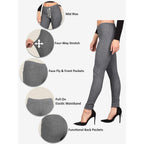 Lildy Women's Denim Jeggings, Stretchable Cotton Blend