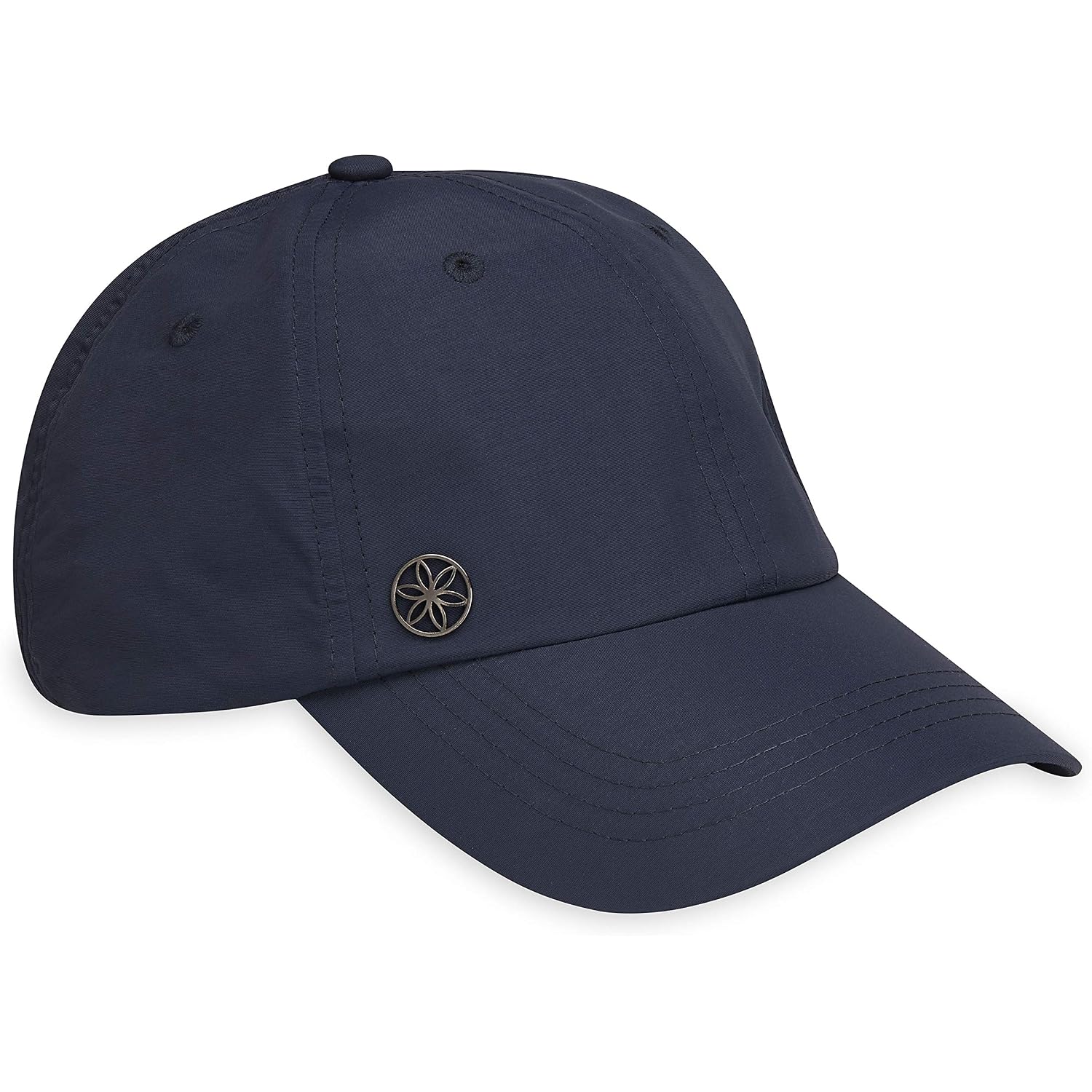 Gaiam Women's Classic Fitness Running Hat - Ponytail Hats with Quick-Dry Sweatband for Hiking & Summer Beach Vacation Navy
