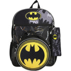Dc Comic Book Batman Symbol 5-Piece Backpack Accessory Set For Boys