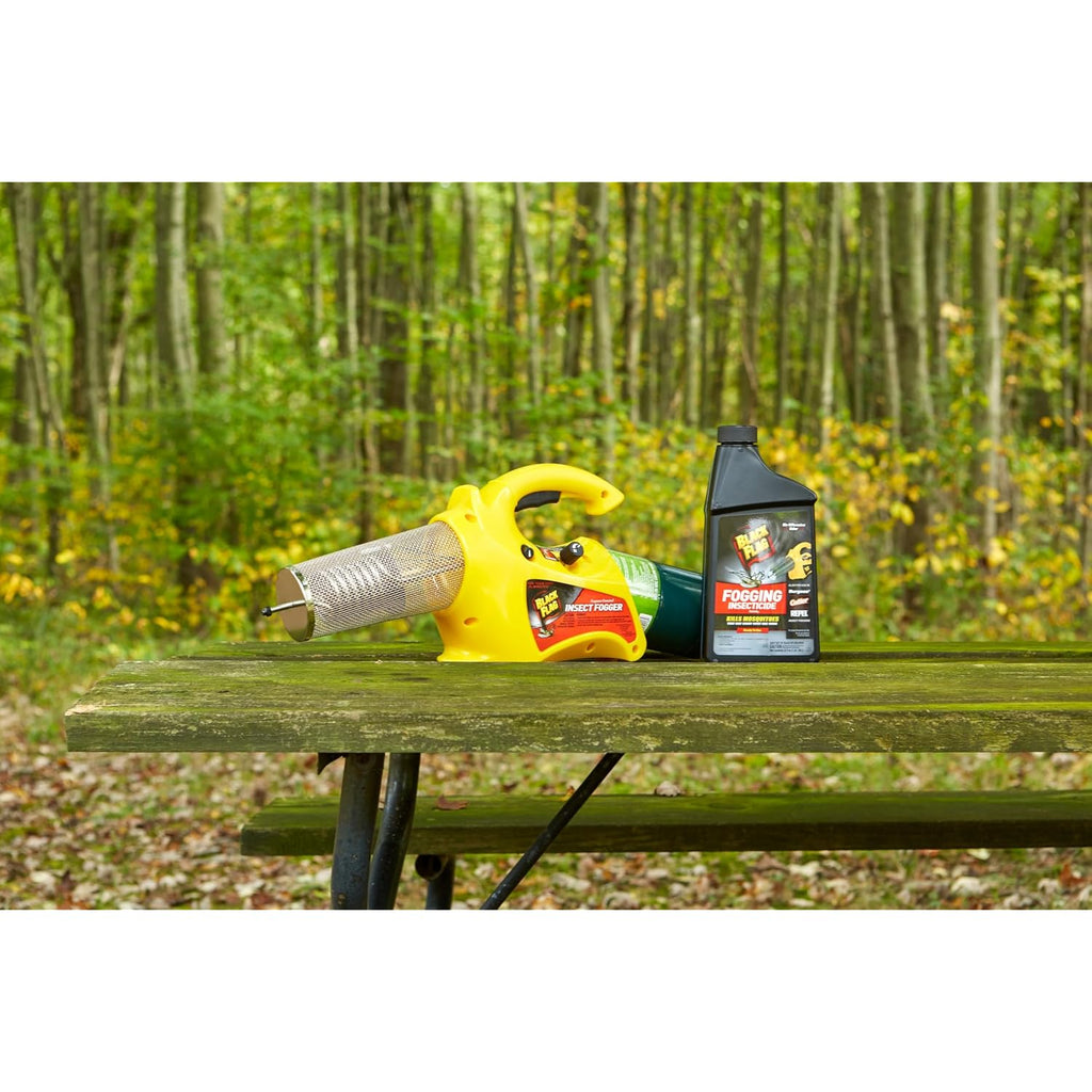 Black Flag 32 Oz. Fogging Insecticide Ready-To-Use Controls Mosquitoes, Biting Flies And Flying Insects In Lawns, Patios And Gardens, 190255, 32 Ounce