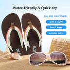 Stq Womens Quick Dry Flip Flops丨Arch Support Thong Sandals
