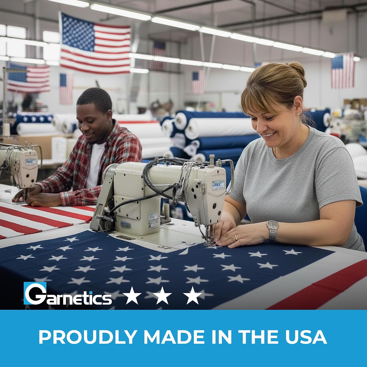 American Flag | American Flags For Outside 3X5 |100% Made In Usa Flag-Not Imported - Premium Us Flag 3X5 Heavy Duty Outdoor With Embroidered Stars And Sewn Stripes.