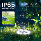 Solpex 10 Pack Solar Ground Lights Outdoor Waterproof, Solar Powered Pathway Lights, Landscape Lighting For Garden Walkway Driveway Backyard Decor (Cool White)