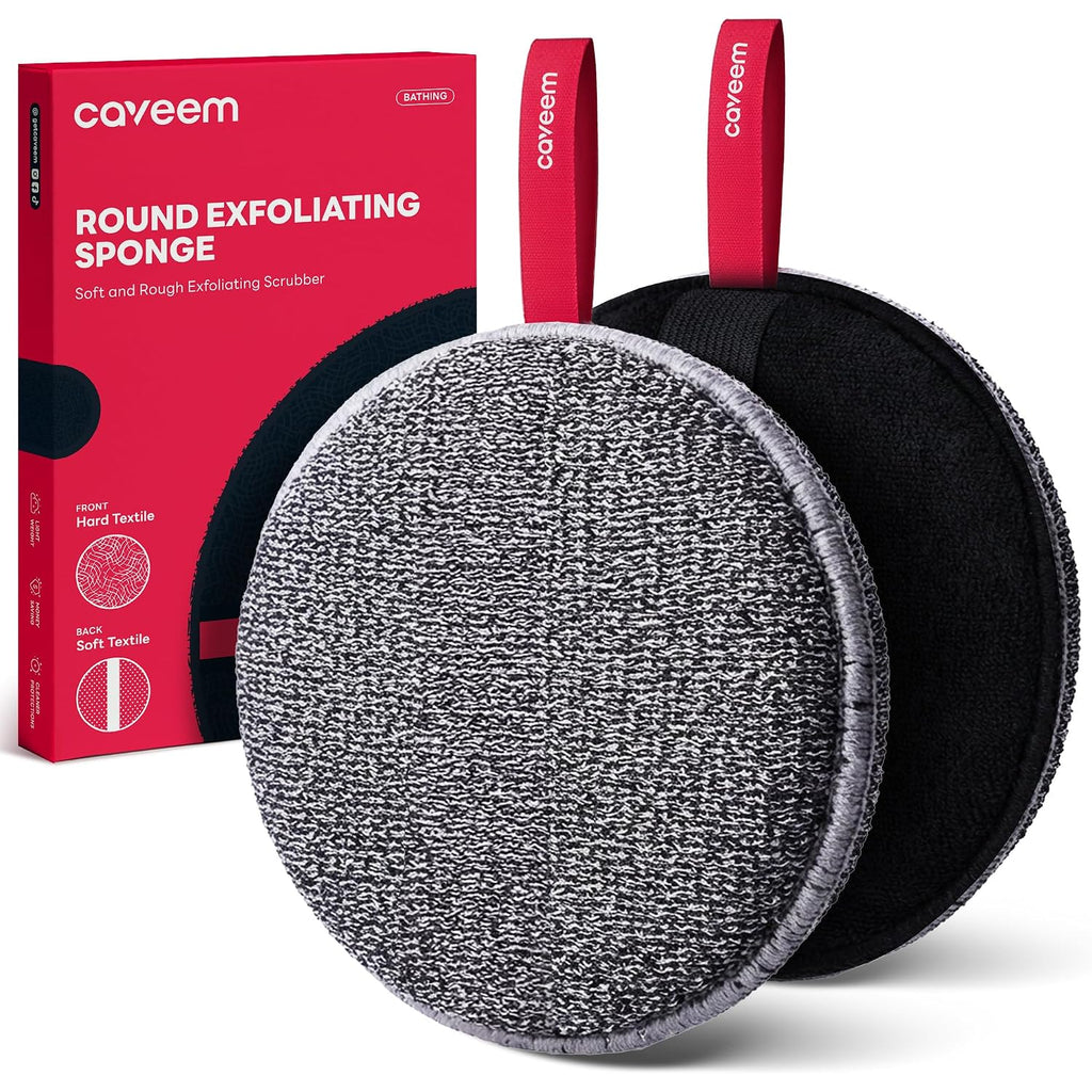 Exfoliating Body Scrubber, Bath And Body Scrub Buffer, Body Exfoliator For Remove Dead Skin, Gentle And Rough Lightweight Sponge For Shower (2 Pack)