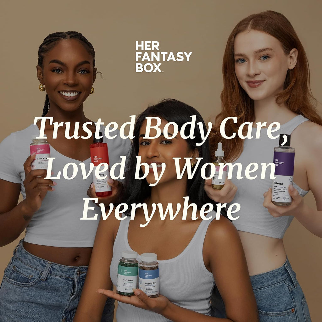 Her Fantasy Box | Body Splash Hydrating Body Oil (Pineapple Creme) - Moisturizing, Non-Greasy Formula For Soft, Smooth Skin - All-Natural, Lightweight & Nourishing