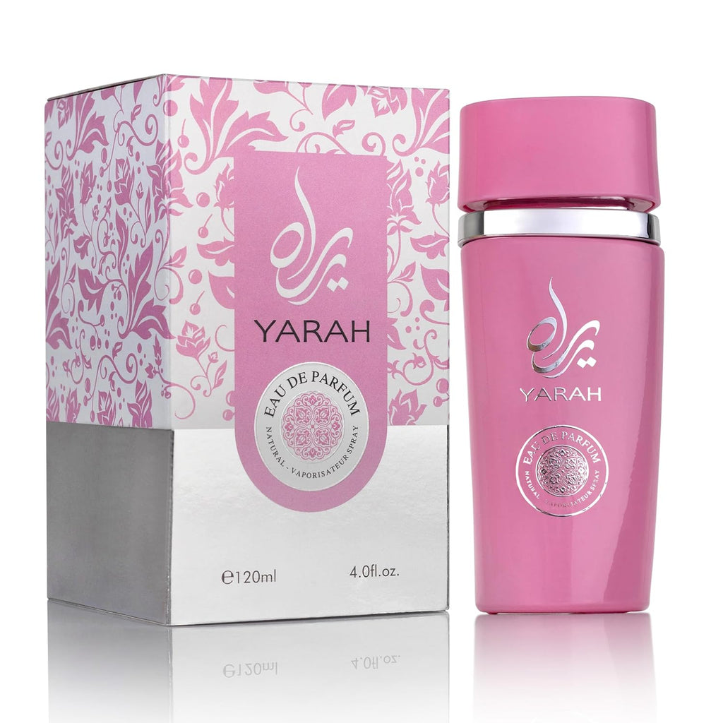SAADAH Yarah Eau De Parfum for Women 4.0 Fl.oz, 120ml Oriental Vanilla Gourmand Perfume, Sweet Orchid Tangerine Tropical Fruits, Vanilla Musk Sandalwood, Long Lasting Powdery Luxury Fragrance