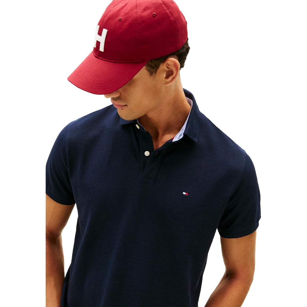 Tommy Hilfiger Mens Short Sleeve Cotton Pique Polo Shirt In Regular Fit