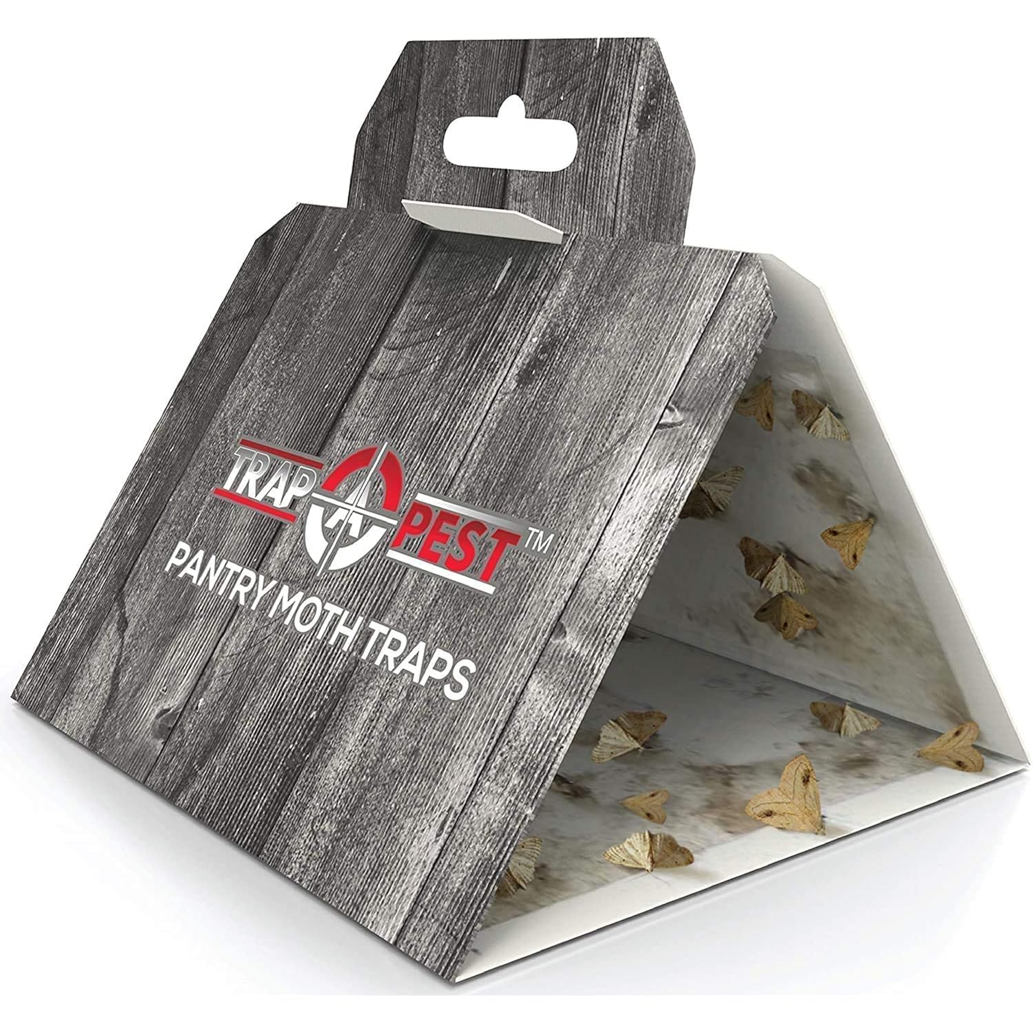 8 Pack Pantry Moth Traps- Safe And Effective For Food And Cupboard- Glue Traps With Pheromones And Anti Bacterial For Pantry Moths