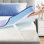 Perlecare 3 Inch Twin Xl Medium-Firm Memory Foam Mattress Topper, Certipur-Us®, Cooling Bamboo Cover, Removable&Washable, Oeko-Tex Certified