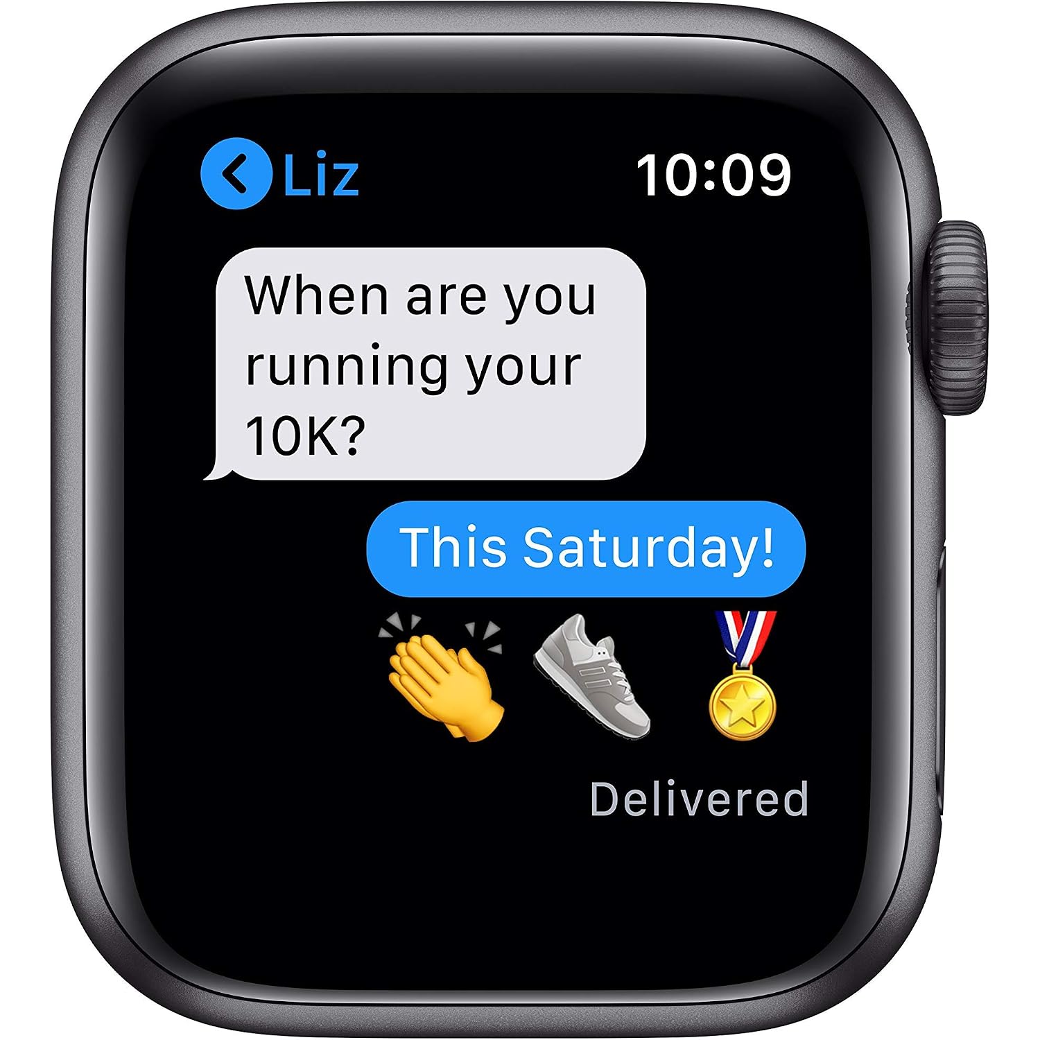Apple Watch Series 6 (Gps, 40Mm) - Space Gray Aluminum Case With Black Sport Band (Renewed)