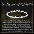 To My Daughter Gifts, Daughter Bracelet, Gifts For Daughter From Dad and Mom, Birthday Gifts, Christmas