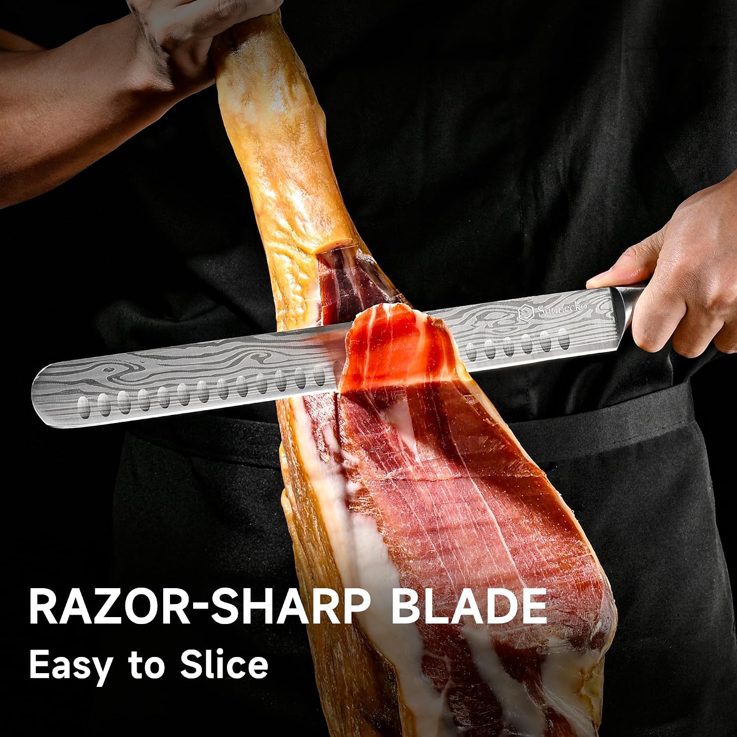 Professional Bbq Carving Knife Set, Slicing And Boning Knife For Meat Cutting,German High Carbon Stainless Steel Carving Knife For Meat And Turkey.