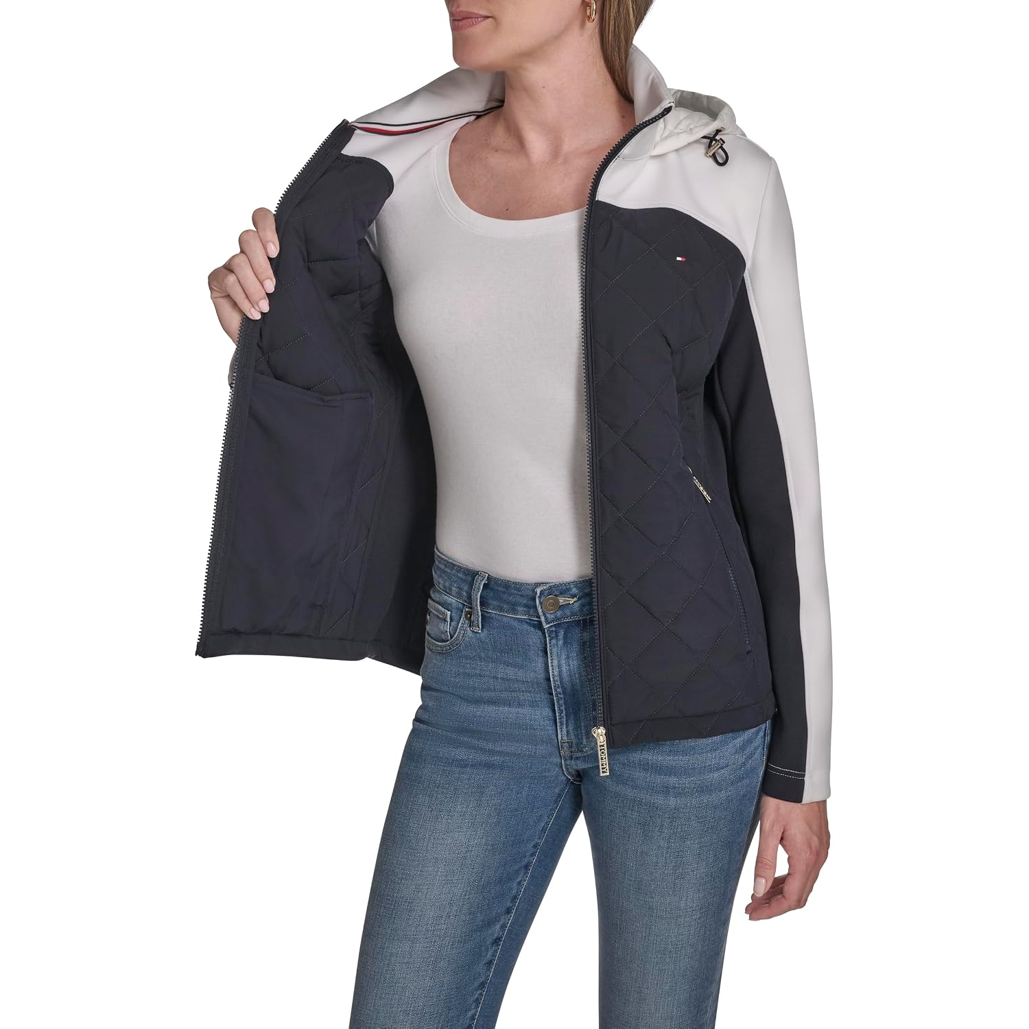 Tommy Hilfiger Women'S Quilted Scuba Outerwear