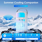 Portable Air Conditioners, Evaporative Air Cooler, 4-In-1 Portable Ac Fan, 1500Ml Tank, 3 Speeds & 2 Mist Modes, Remote, Usb-C Cooling For Bedroom Office Camping