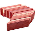 Cedar Blocks For Closet Storage,100% Aromatic Red Ceder Blocks Cedar Planks Chips 16Pcs For Closet Drawers 100% Natural Wood Chips