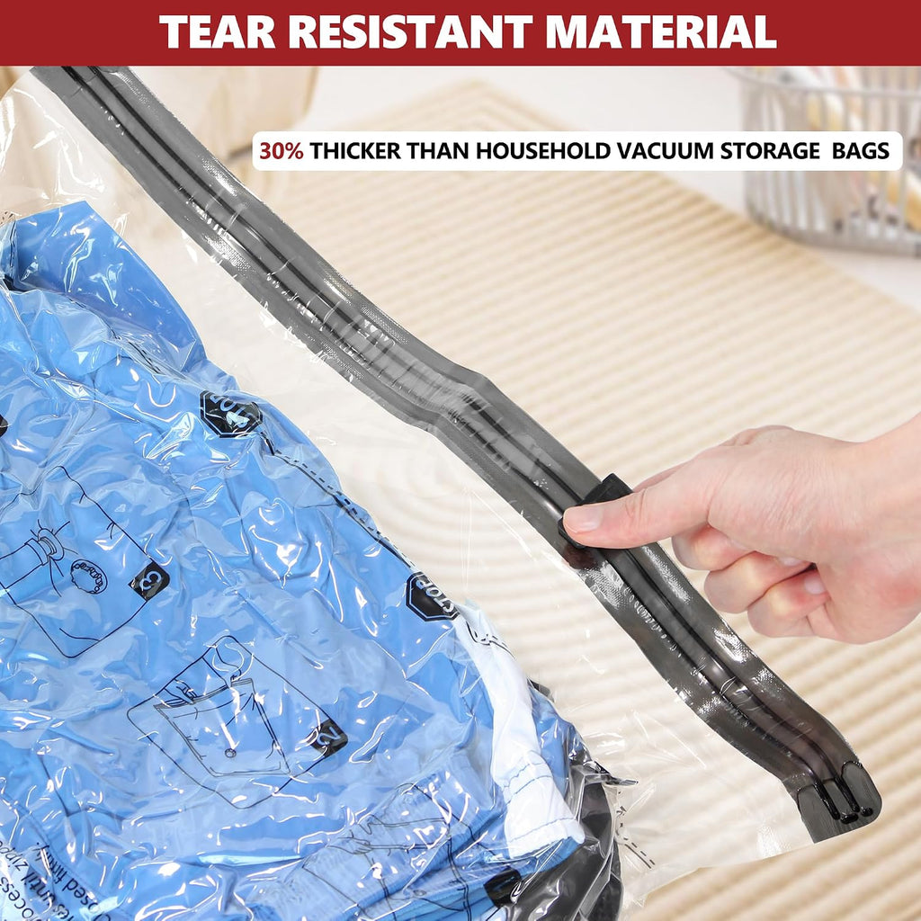 Vacuum Seal Bags For Clothing Travel And Home Storage, Travel Vacuum Bags With Electric Pump, Space Saver Compression Packing Cubes For Luggage Suitcase Bedding Blankets Clothes, 12 Combo