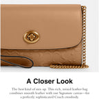 Coach Women'S Chain Crossbody In Signature Canvas