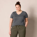 Amazon Essentials Women's Regular-Fit Short-Sleeve V-Neck T-Shirt, Multipacks