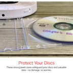 Verbatim Cd Dvd Blu-Ray Clear Slim Jewel Cases, 5.2 Mm – 25 Pack