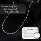 Carffordo Mothers Day Gifts 925 Sterling Silver Necklace Silver Chain Necklace for Women Cuban Link Chain 16K Gold Plated Chain Simple Dainty Necklace for Women Waterproof Trendy Jewelry Gift