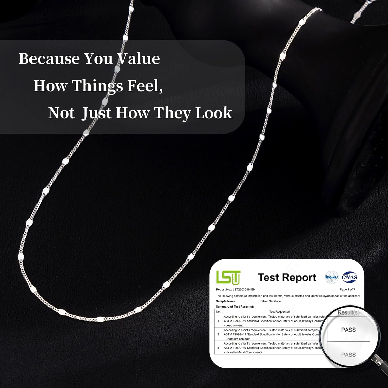 Carffordo Mothers Day Gifts 925 Sterling Silver Necklace Silver Chain Necklace for Women Cuban Link Chain 16K Gold Plated Chain Simple Dainty Necklace for Women Waterproof Trendy Jewelry Gift