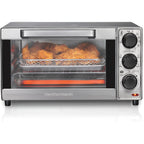 Hamilton Beach Sure-Crisp Air Fryer Toaster Oven Combo, Fits 9” Pizza, 4 Slice Capacity, Powerful Circulation, Auto Shutoff, Stainless Steel (31403)