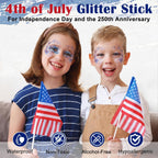 Red White Blue Glitter Stick - Hexagonal Patriotic Body Face Glitter Gel Makeup For Women Kids - Hypoallergenic Alcohol Free Hair Glitter For 4Th Of July, 250Th Independence Day Outfits, Soccer Game