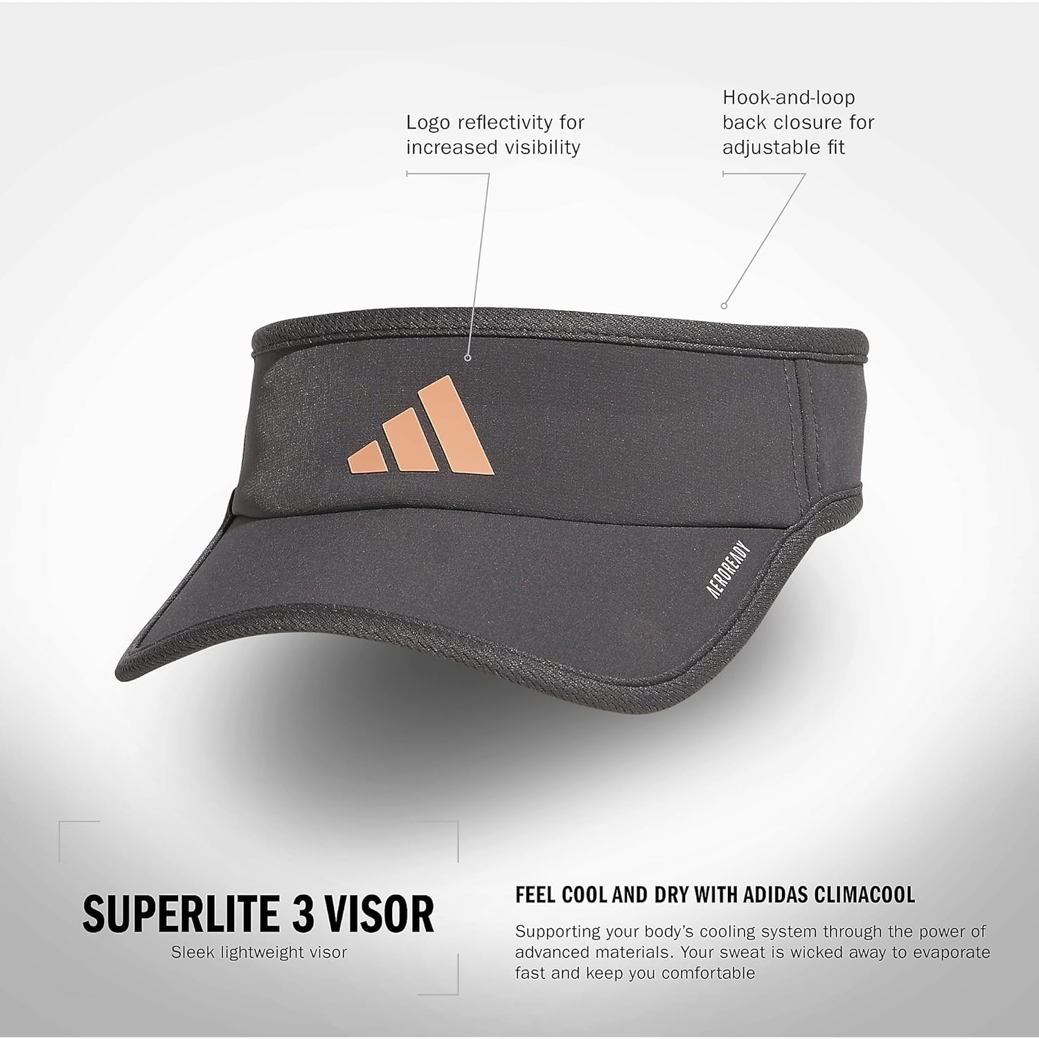 adidas Unisex Adult Superlite Visor – Lightweight Athletic Sport Hat for Workouts