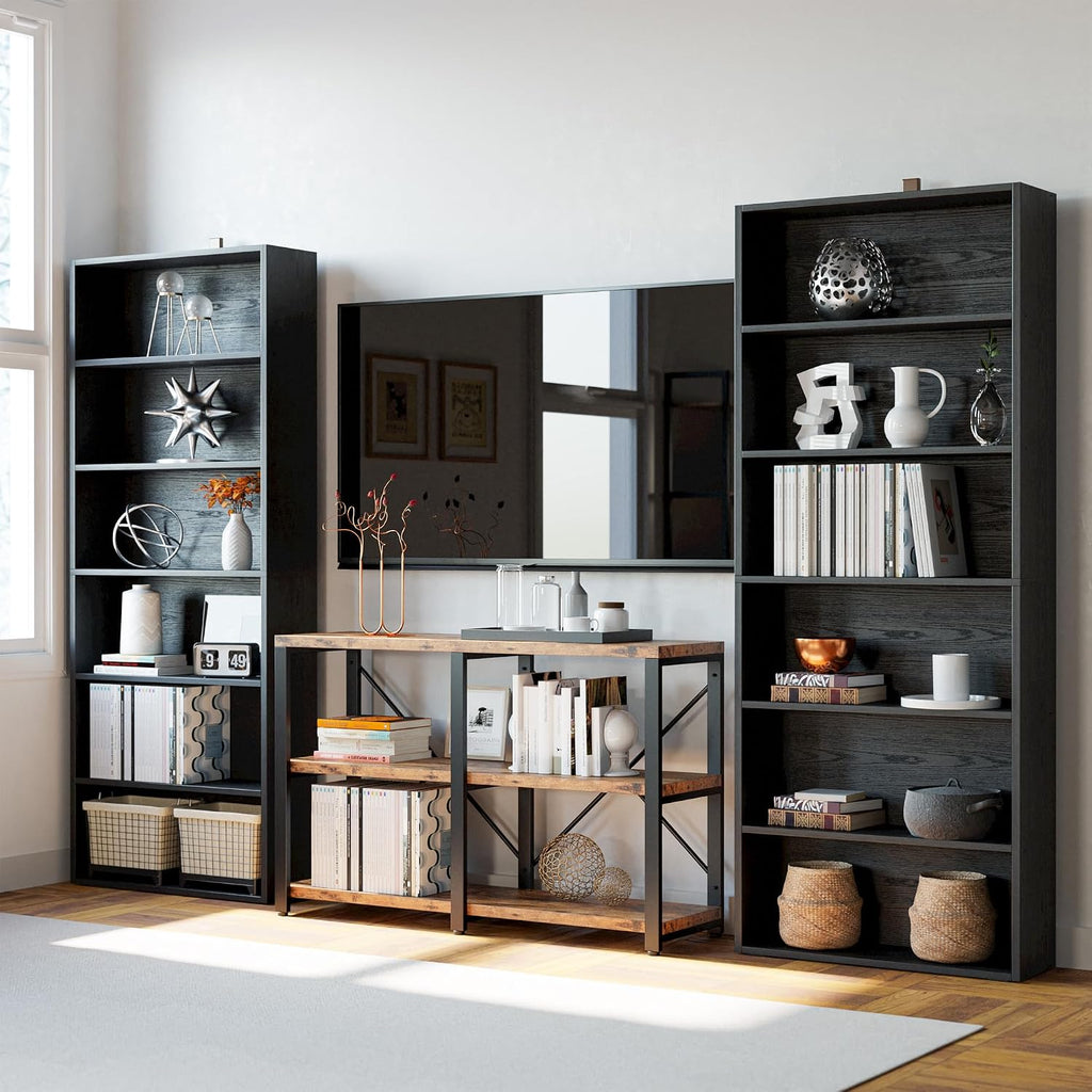 Ironck Bookshelves And Bookcases Floor Standing 6 Tiers Display Storage Shelves 70 In Tall Bookcase Home Decor Furniture For Home Office, Living Room, Bed Room