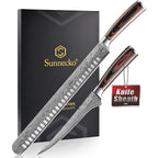 Professional Bbq Carving Knife Set, Slicing And Boning Knife For Meat Cutting,German High Carbon Stainless Steel Carving Knife For Meat And Turkey.