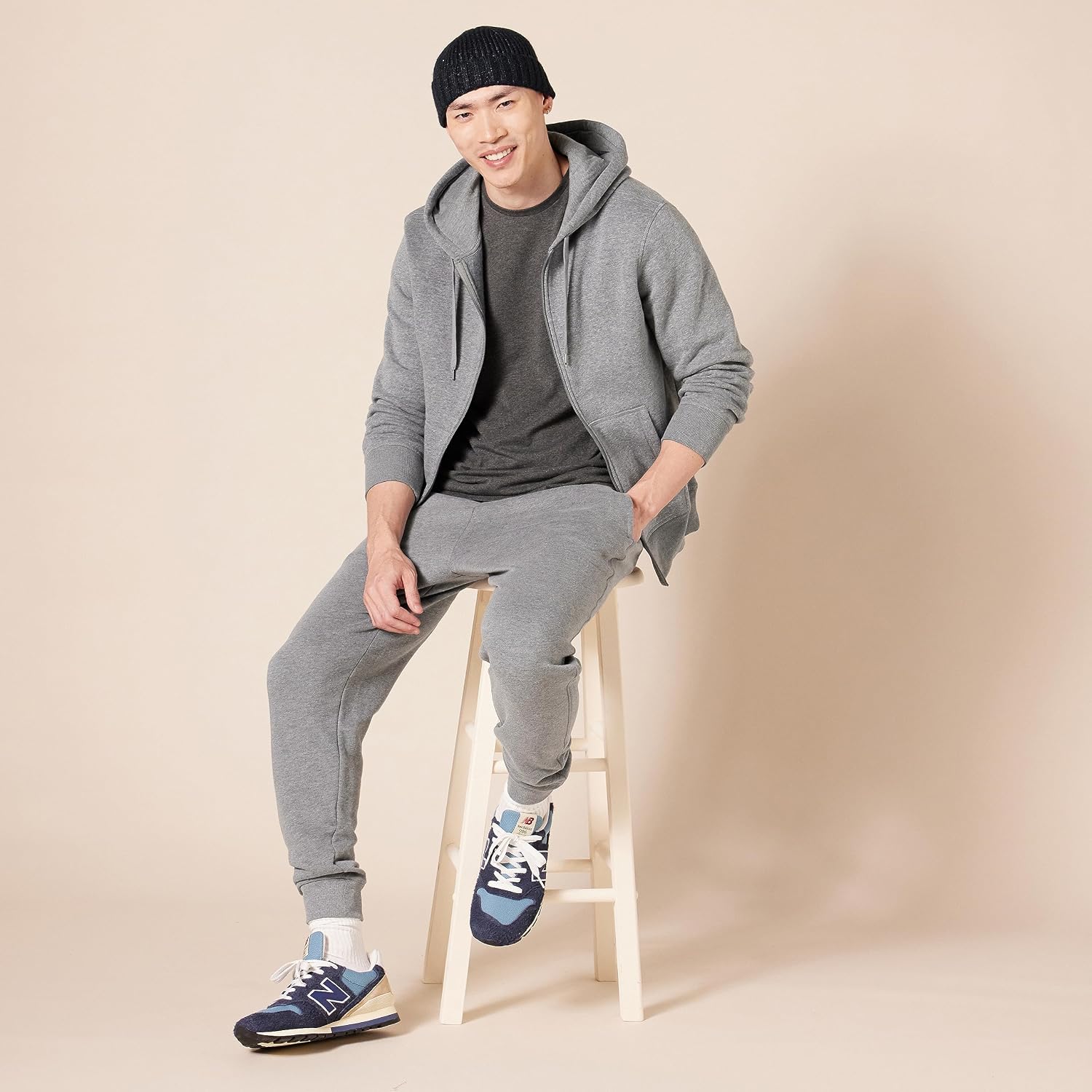 Amazon Essentials Men'S Full-Zip Fleece Hoodie Sweatshirt (Available In Big & Tall)