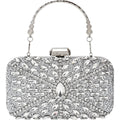 Womens Sparkly Rhinestone Crystal Glitter Clutch Purse Evening Handbag Shoulder Bag for Wedding Party Prom