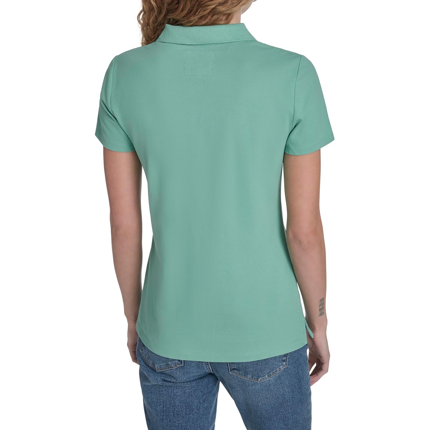 Women's Polo Short Sleeve Button Placket Polo