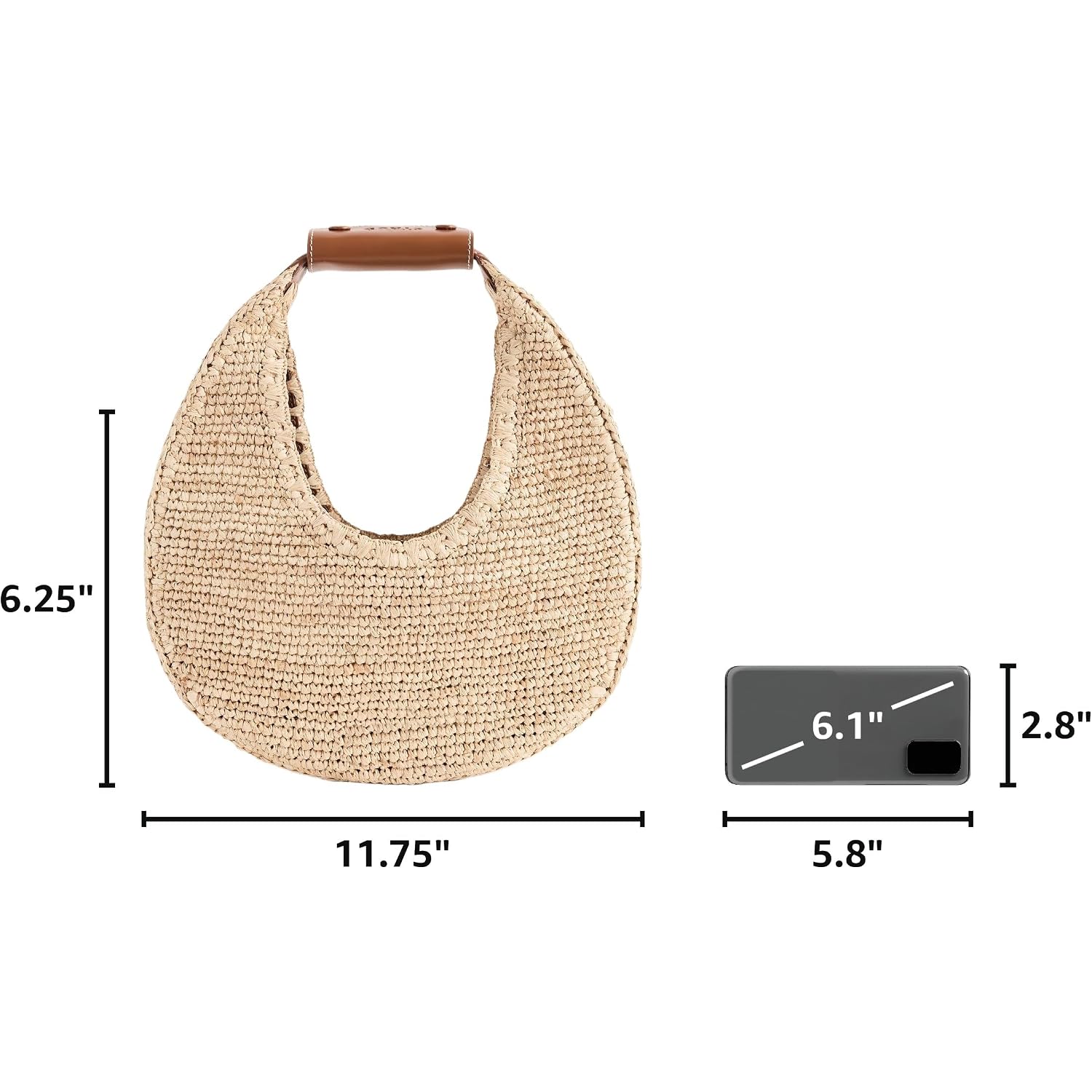 Staud Women'S Moon Raffia Tote Bag