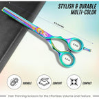 6.5" Thinning Shears For Hair Cutting - 2.7" Sharp Blade - J2 Stainless Steel Hair Thinning Scissors - Sturdy & Ergonomic Texturizing Shears - Perfect Hair Thinning Shear For Salon & Home