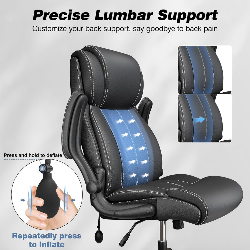 Ergonomic Office Chair, Desk Chair With Adjustable Lumbar Support