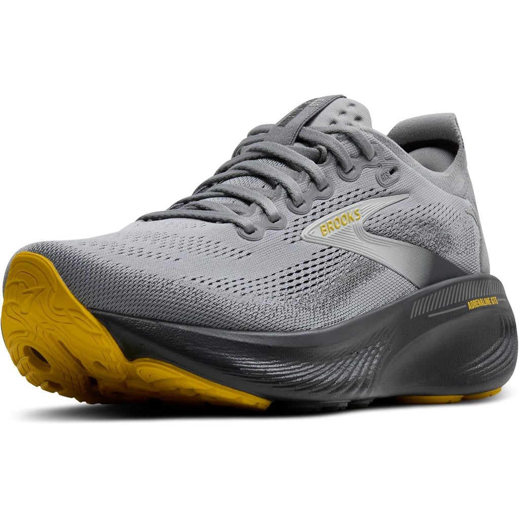 Brooks Men’S Adrenaline Gts 25 Supportive Running & Walking Shoe - Primer Grey/Ebony/Jasmin - 9 Wide