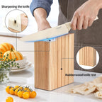 Premium Quality 8-Piece Knife Set with Block, Lightweight and Strong, ﻿ Ergonomic Handles for Home,Dishwasher Safe