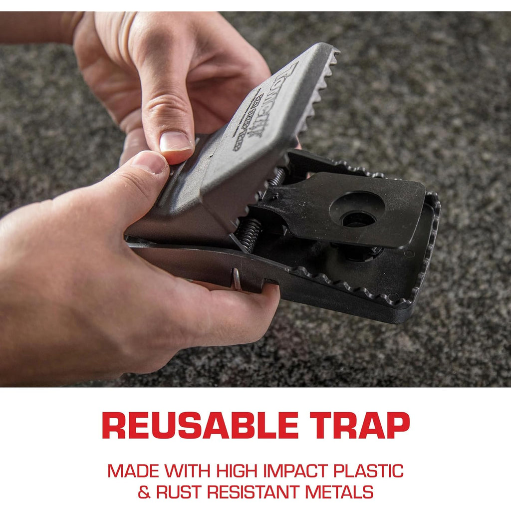Tomcat Rat Snap Trap, 1 Rat Size Trap | Reusable - Effectively Kill Rats - Ideal For Home And Farm Use