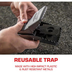 Tomcat Rat Snap Trap, 1 Rat Size Trap | Reusable - Effectively Kill Rats - Ideal For Home And Farm Use