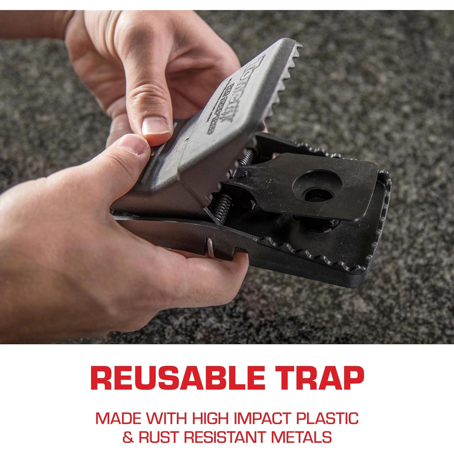 Tomcat Rat Snap Trap, 1 Rat Size Trap | Reusable - Effectively Kill Rats - Ideal For Home And Farm Use